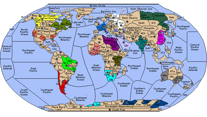 The map for the World Variant